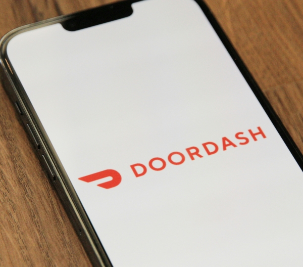 The doordash app on phone; third party menu labeling